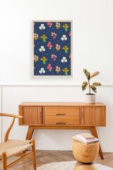 Çiçek Ahşap Çerçeveli Tablo 23 x 30