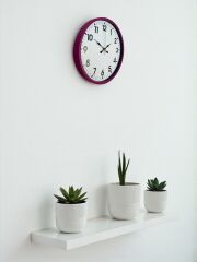 Zentime 36 Cm Pembe Dekoratif Duvar Saati