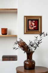 Kadın Çerçeveli Taş Tablo 20 cm