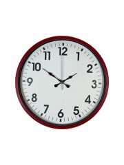 Zentime 36 Cm Kırmızı Dekoratif Duvar Saati