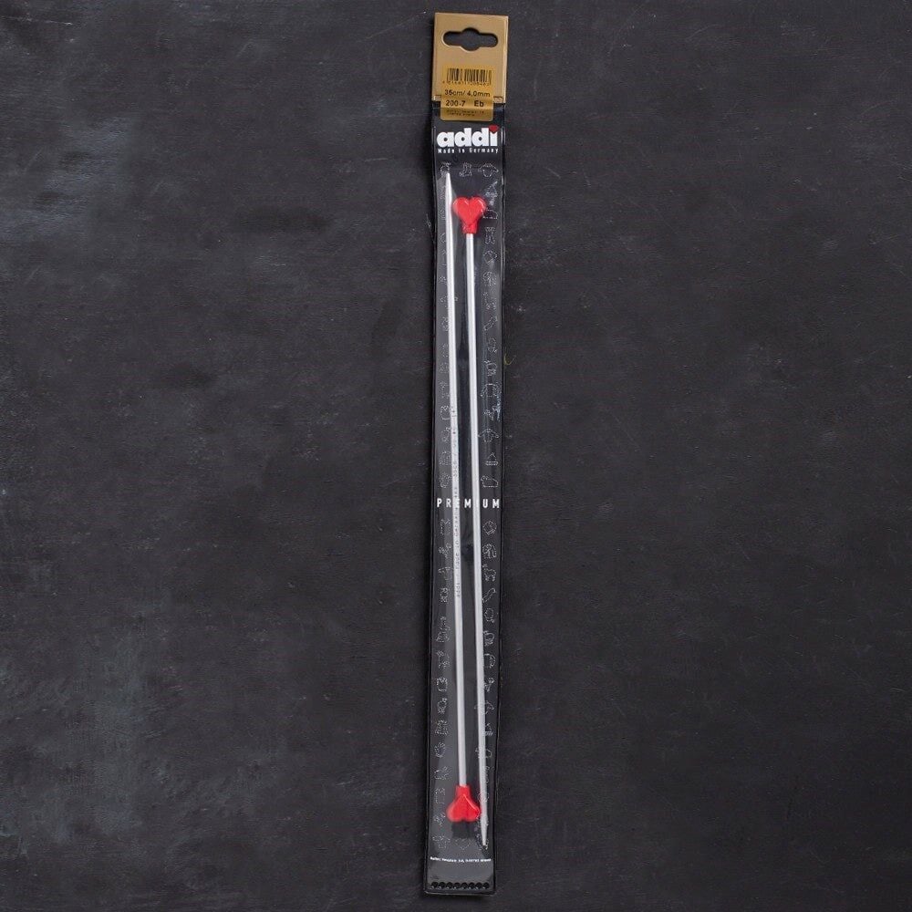 Addi Kalpli 4mm 35cm Klasik Alüminyum Örgü Şişi -