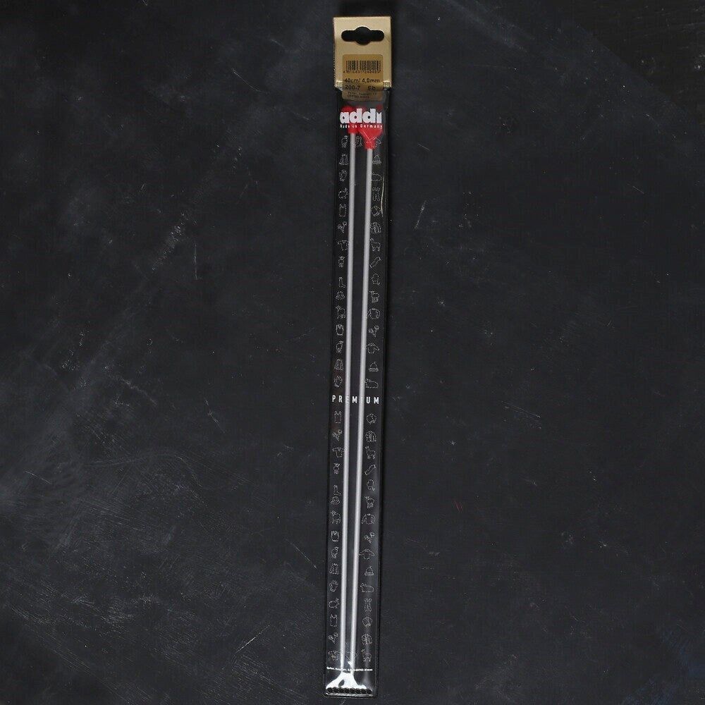 ADDI KALPLİ 4MM 40CM KLASİK ALÜMİNYUM ÖRGÜ ŞİŞİ -