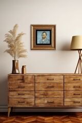 Van Gogh Çerçeveli Taş Tablo 20 cm