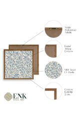Yapraklar Ahşap Çerçeveli Tablo 23 x 23