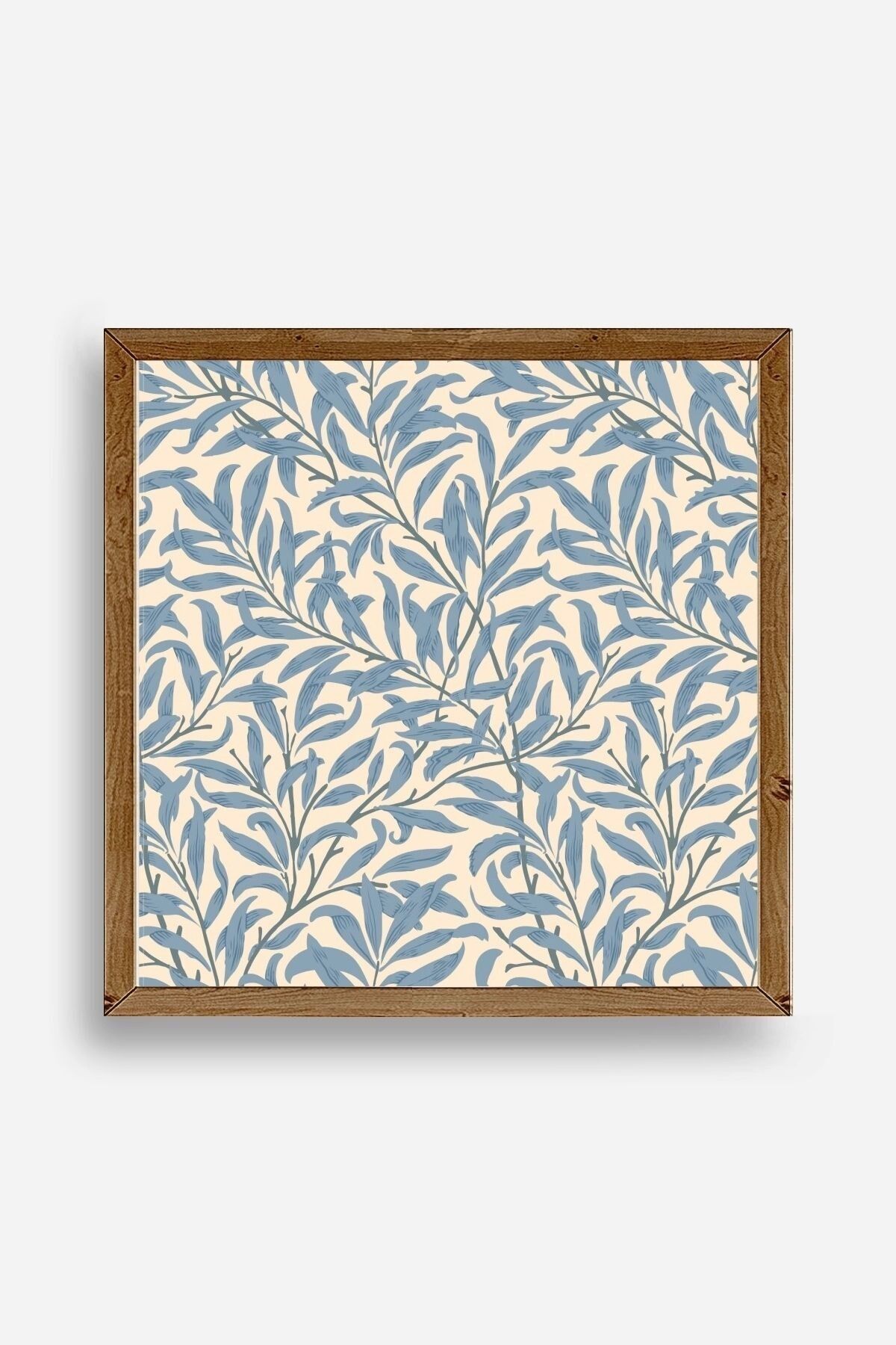 Yapraklar Ahşap Çerçeveli Tablo 23 x 23