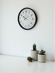 Zentime 36 Cm Siyah Dekoratif Duvar Saati