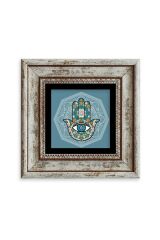 Fatma Ana Eli Çerçeveli Taş Tablo 20 cm