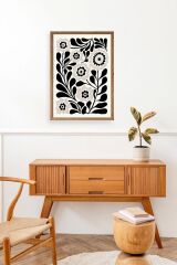 Çiçek Ahşap Çerçeveli Tablo 30 x 42