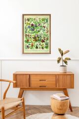 Çiçekler Ahşap Çerçeveli Tablo 23 x 30