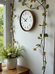 Zentime 36 Cm Kahverengi Dekoratif Duvar Saati