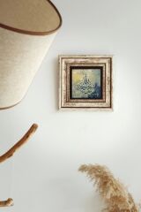 Hat Yazılı Çerçeveli Taş Tablo , Çerçeveli Taş Duvar Dekoru-enkcrcvtbl-00136 20 cm