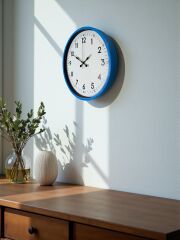 Zentime 36 Cm Mavi Dekoratif Duvar Saati