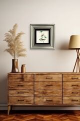 Kuşlar ve Ağaç Çerçeveli Taş Tablo 20 cm