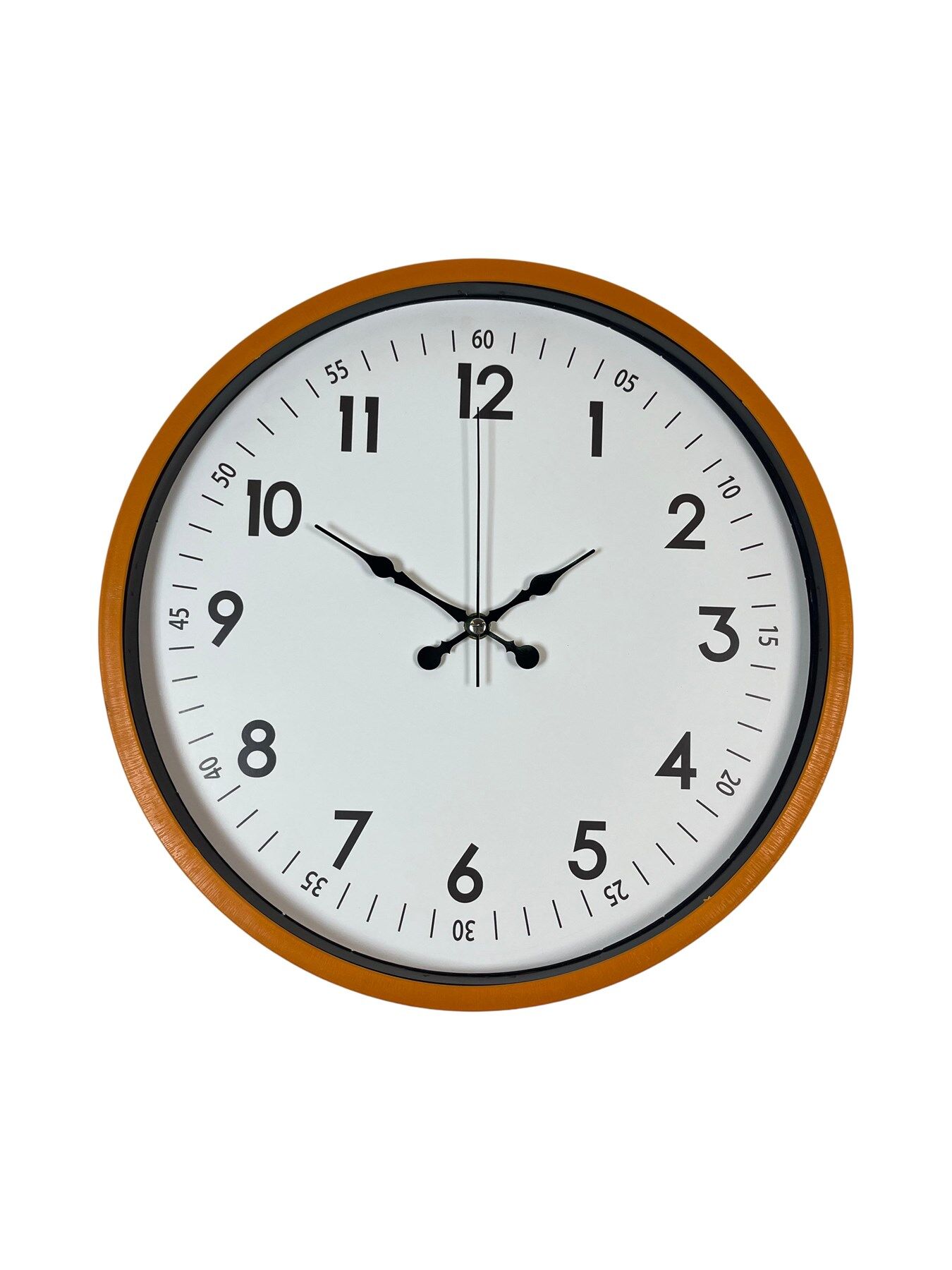 Zentime 36 Cm Turuncu Dekoratif Duvar Saati