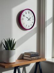 Zentime 36 Cm Pembe Dekoratif Duvar Saati