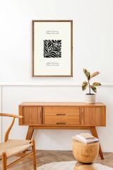 Çiçek Ahşap Çerçeveli Tablo 17 x 23