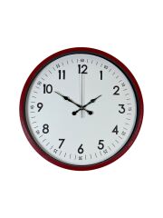 Zentime 36 Cm Kırmızı Dekoratif Duvar Saati
