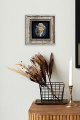 Van Gogh Çerçeveli Taş Tablo 20 cm