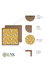 Çiçek Ahşap Çerçeveli Tablo 23 x 23