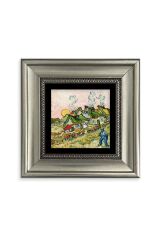Van Gogh Çerçeveli Taş Tablo 20 cm