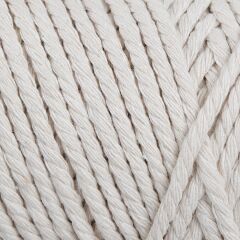 Loren Decor Slim 3 Büküm Makrome İpi Krem - L002