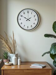 Zentime 36 Cm Krem Dekoratif Duvar Saati