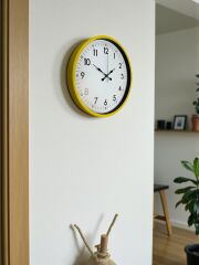 Zentime 36 Cm Sarı Dekoratif Duvar Saati