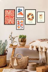 Flower Market 5'li Tablo 30 x 40