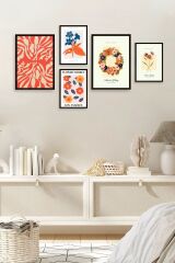 Flower Market 5'li Tablo 30 x 40