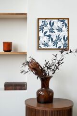 Yaprak Ahşap Çerçeveli Tablo 50 x 50