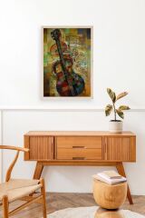 Keman Ahşap Çerçeveli Tablo 17 x 23