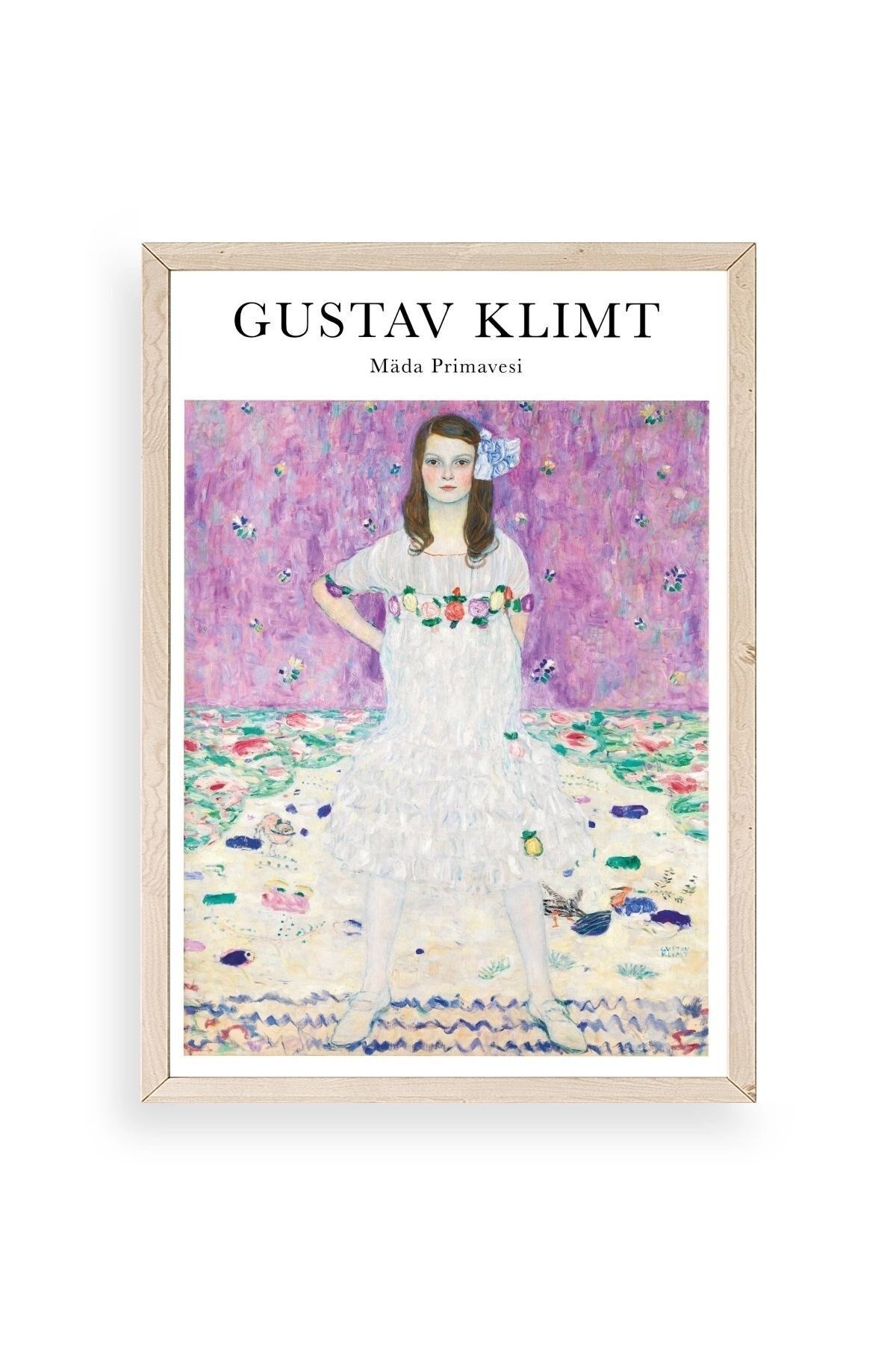 Gustav Klimt Ahşap Çerçeveli Tablo 17 x 23