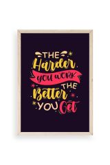 Motto Ahşap Çerçeveli Tablo 23 x 30
