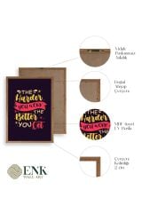 Motto Ahşap Çerçeveli Tablo 23 x 30