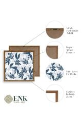 Yaprak Ahşap Çerçeveli Tablo 42 x 42