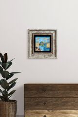 Köprü Çerçeveli Taş Tablo 20 cm