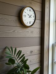 Zentime 36 Cm Kahverengi Dekoratif Duvar Saati