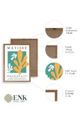 Soyut Ahşap Çerçeveli Tablo 30 x 42