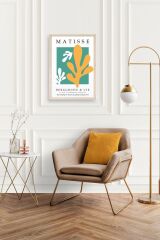 Soyut Ahşap Çerçeveli Tablo 30 x 42