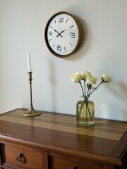 Zentime 36 Cm Kahverengi Dekoratif Duvar Saati