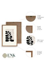 Modern Üçlü Ahşap Çerçeveli Tablo 50 x 70