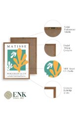 Soyut Ahşap Çerçeveli Tablo 23 x 30