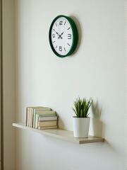 Zentime 36 Cm Yeşil Dekoratif Duvar Saati