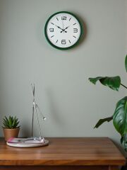 Zentime 36 Cm Yeşil Dekoratif Duvar Saati