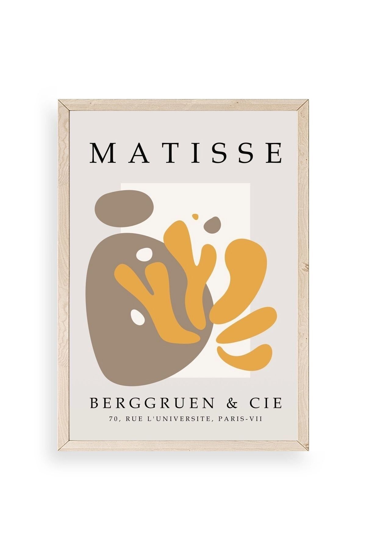 Modern Ahşap Çerçeveli Tablo 23 x 30