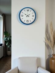 Zentime 36 Cm Mavi Dekoratid Duvar Saati