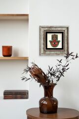 Fatma Ana Eli Çerçeveli Taş Tablo 20 cm