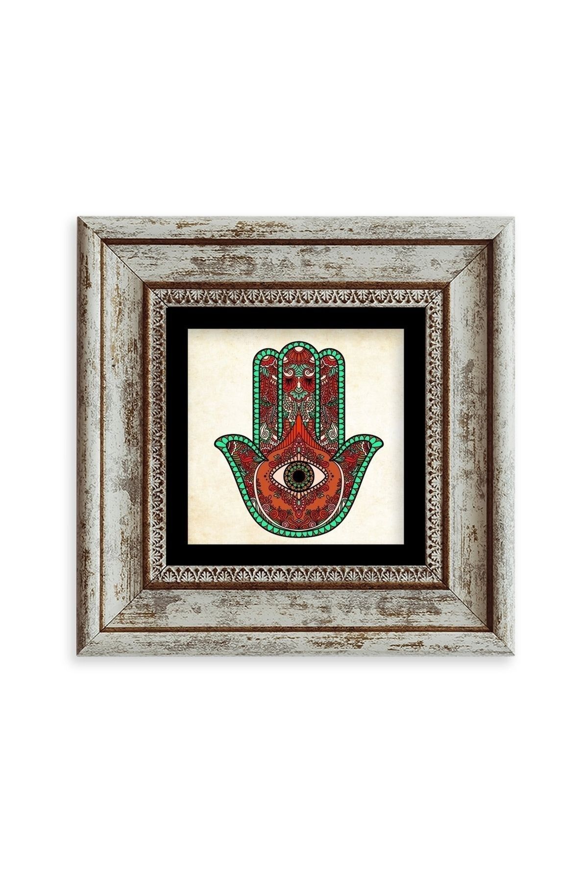 Fatma Ana Eli Çerçeveli Taş Tablo 20 cm