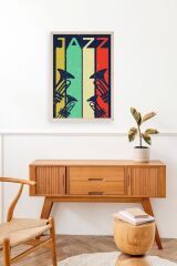 Jazz Ahşap Çerçeveli Tablo 50 x 70