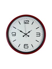 Zentime 36 Cm Kırmızı Dekoratif Duvar Saati